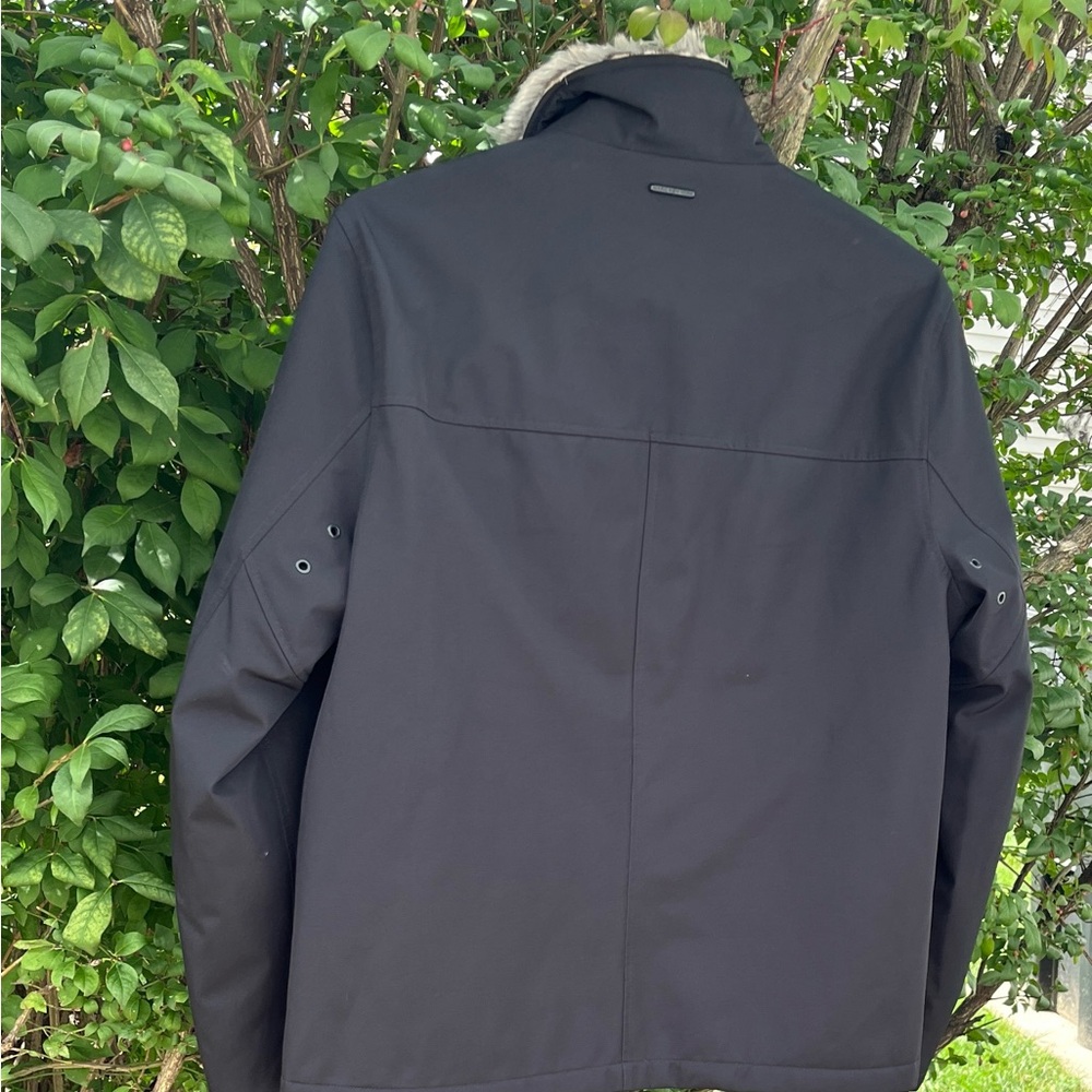 Marc New York Black Jacket with Faux Fur Collar Size M - Picture 5 of 12